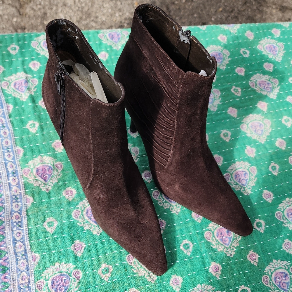 Leather Brown Ankle Boots